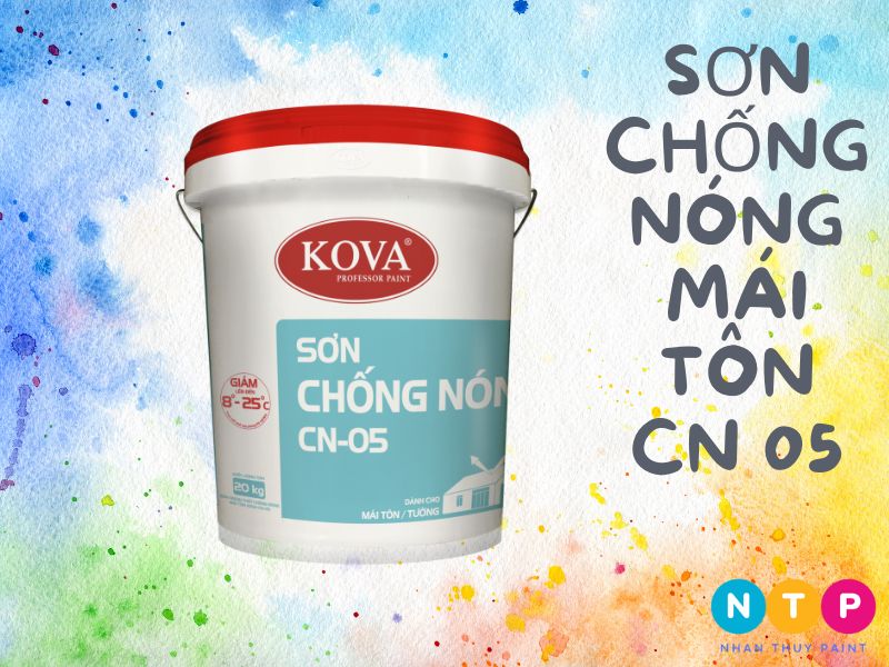 thi công sơn chống nóng mái tôn kova cn05